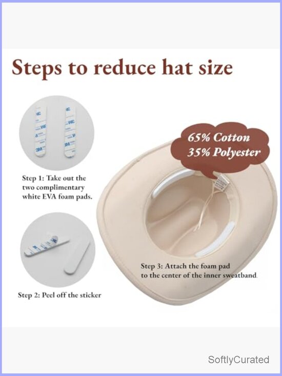 Cowboy Hat Wide Brim Fedora Western Cowgirl with Belt Buckle main image 4
